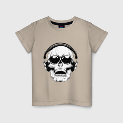 Детская футболка хлопок Skull Music lover