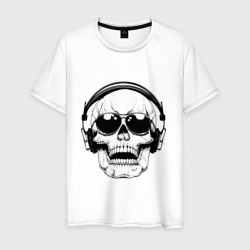 Skull Music lover – Мужская футболка хлопок с принтом купить со скидкой в -20%