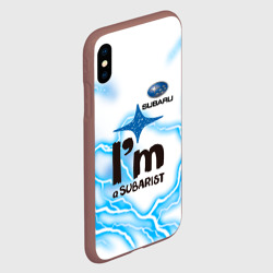 Чехол для iPhone XS Max матовый Subaru - фото 2
