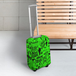 Чехол для чемодана 3D Billie Eilish Билли Айлиш logobombing - фото 2