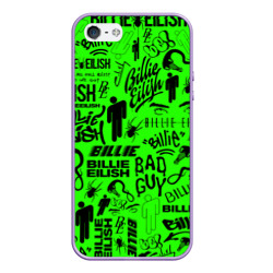 Чехол для iPhone 5/5S матовый Billie Eilish Билли Айлиш logobombing