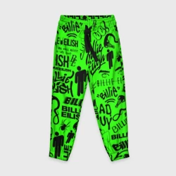 Детские брюки 3D Billie Eilish Билли Айлиш logobombing