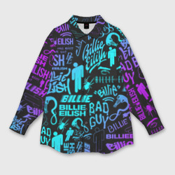 Женская рубашка oversize 3D Billie Eilish Билли Айлиш
