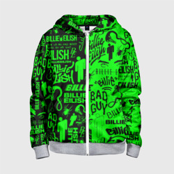 Детская толстовка 3D на молнии Billie Eilish Билли Айлиш