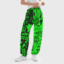 Женские джоггеры оверсайз 3D Billie Eilish Билли Айлиш - фото 2