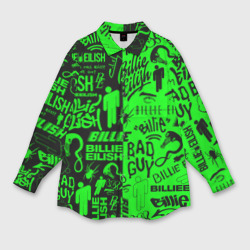 Мужская рубашка oversize 3D Billie Eilish Билли Айлиш