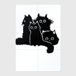 Мохнатые Коты – Магнитный плакат 2Х3 с принтом купить