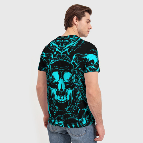 Мужская футболка 3D с принтом The Witcher, вид сзади #2
