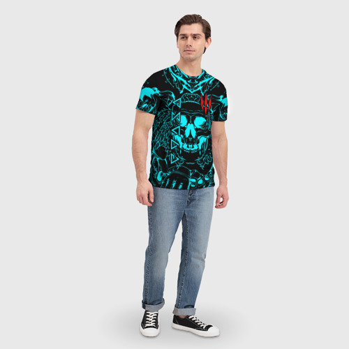 Мужская футболка 3D с принтом The Witcher, вид сбоку #3