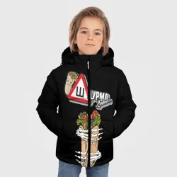Зимняя куртка для мальчиков 3D Шаурма - фото 2
