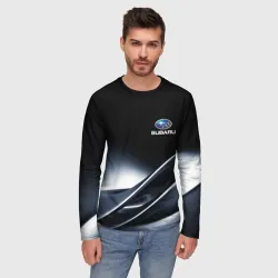 Мужской лонгслив 3D Subaru - фото 2