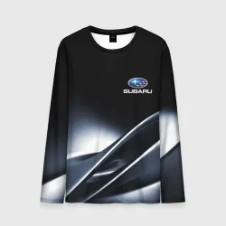Мужской лонгслив 3D Subaru