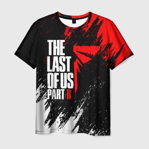 Мужская футболка с принтом The Last of Us II, вид спереди №1