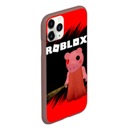 Чехол для iPhone 11 Pro Max матовый Roblox Piggy/Свинка Пигги - фото 2