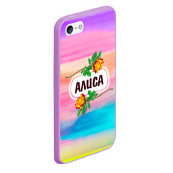 Чехол для iPhone 5/5S матовый Алиса - фото 2