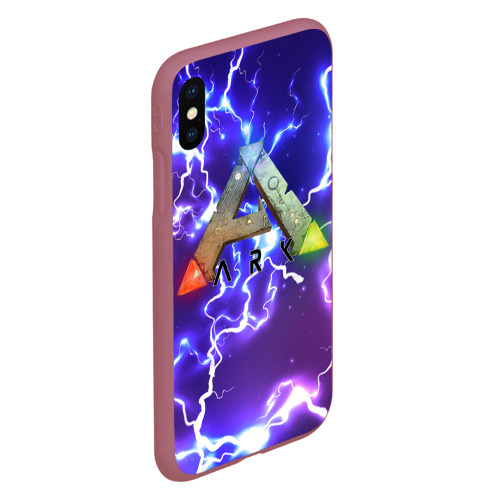 Чехол для iPhone XS Max матовый Ark Survival Evolved, цвет малиновый - фото 3