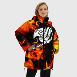 Женская зимняя куртка Oversize Хвост Феи пламя - фото 2