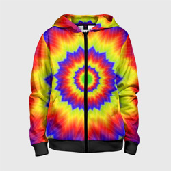 Детская толстовка 3D на молнии Tie-Dye