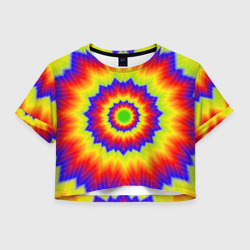 Женская футболка Crop-top 3D Tie-Dye