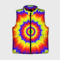 Женский жилет утепленный 3D Tie-Dye