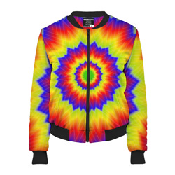 Женский бомбер 3D Tie-Dye