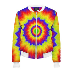 Женский бомбер 3D Tie-Dye