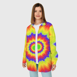 Женская рубашка oversize 3D Tie-Dye - фото 2