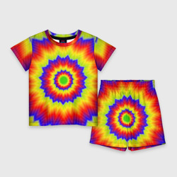 Детский костюм с шортами 3D Tie-Dye