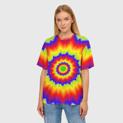 Женская футболка oversize 3D Tie-Dye - фото 2