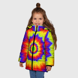 Зимняя куртка для девочек 3D Tie-Dye - фото 2