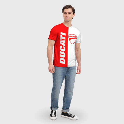 Мужская футболка 3D Ducati [4], цвет 3D печать - фото 5