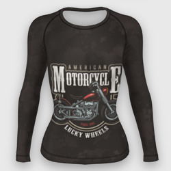 Женский рашгард 3D American motorcycle американский мотоцикл