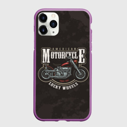 Чехол для iPhone 11 Pro матовый American motorcycle американский мотоцикл
