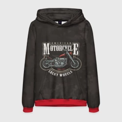 Мужская толстовка 3D American motorcycle американский мотоцикл