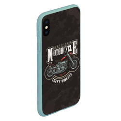 Чехол для iPhone XS Max матовый American motorcycle американский мотоцикл - фото 2