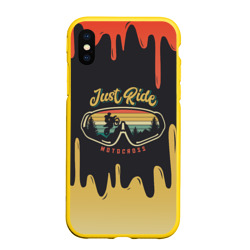 Чехол для iPhone XS Max матовый Just Ride motocross мотокросс
