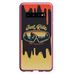 Чехол для Samsung Galaxy S10 Just Ride motocross мотокросс