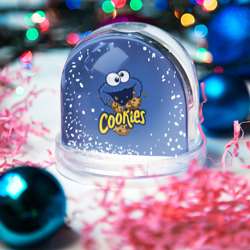 Игрушка  шар с принтом Cookies для любого человека, вид спереди №2. Цвет основы: прозрачный
