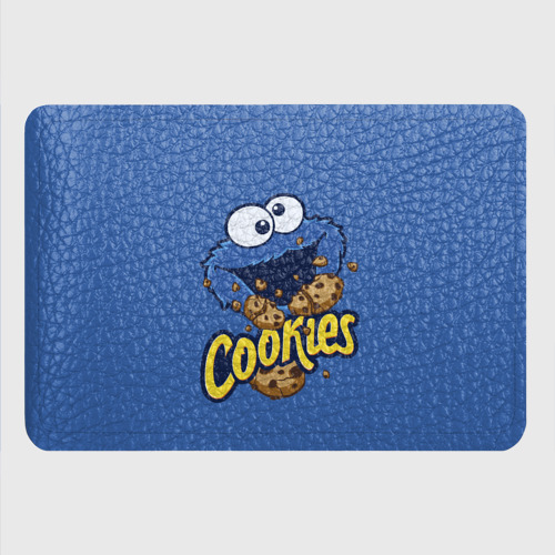 Картхолдер с принтом Cookies, цвет синий - фото 4