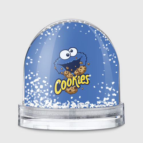 Игрушка Снежный шар с принтом Cookies, вид спереди №1
