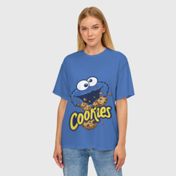 Женская футболка oversize 3D Cookies - фото 2