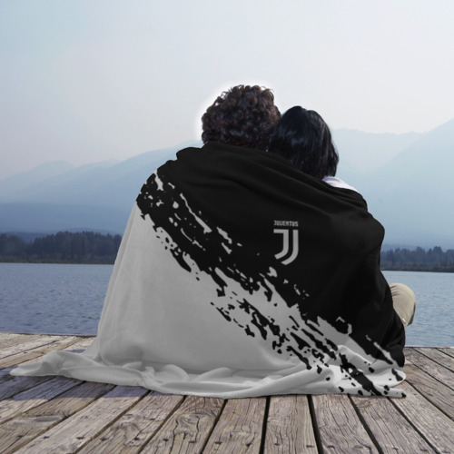 Плед 3D с принтом Juventus, вид сбоку #3