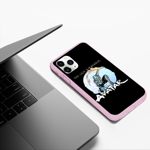 Чехол для iPhone 11 Pro Max матовый Аватар Легенда об Аанге, цвет розовый - фото 5