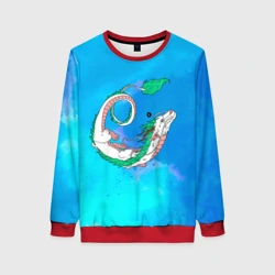 Женский свитшот 3D Унесенные призраками Хаку