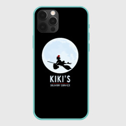 Чехол для iPhone 12 Pro Max KIKI'S DELIVERY SERVICE. Кики на фоне Луны