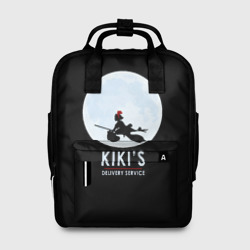 Женский рюкзак 3D Kiki's delivery service. Кики на фоне Луны