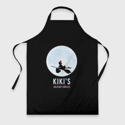 Фартук 3D Kiki's delivery service. Кики на фоне Луны