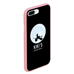 Чехол для iPhone 7Plus/8 Plus матовый Kiki's delivery service. Кики на фоне Луны - фото 2