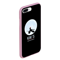 Чехол для iPhone 7Plus/8 Plus матовый Kiki's delivery service. Кики на фоне Луны - фото 2