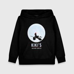 Детская толстовка 3D Kiki's delivery service. Кики на фоне Луны